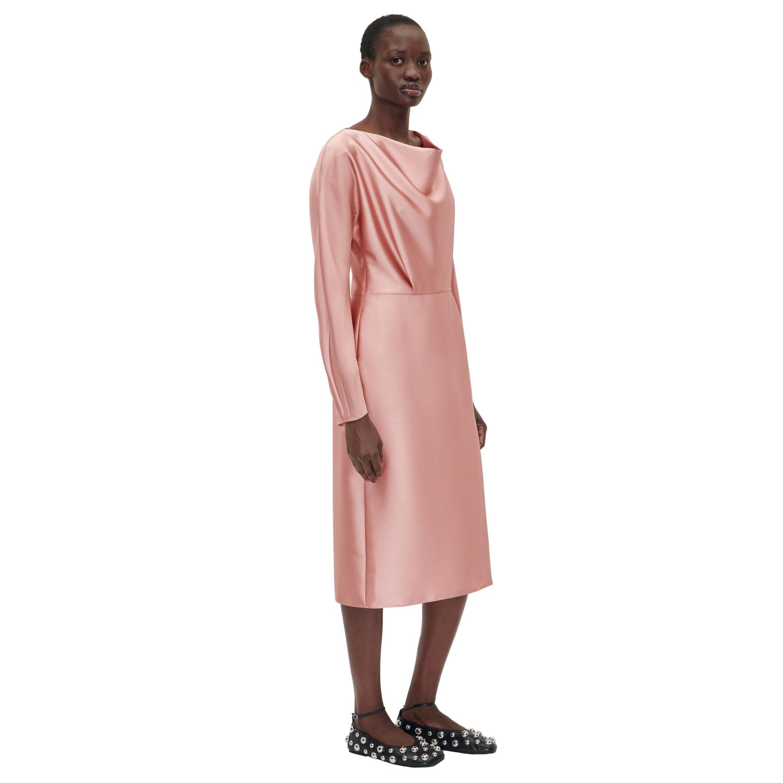 Stine Goya Long Sleeve Midi Dress